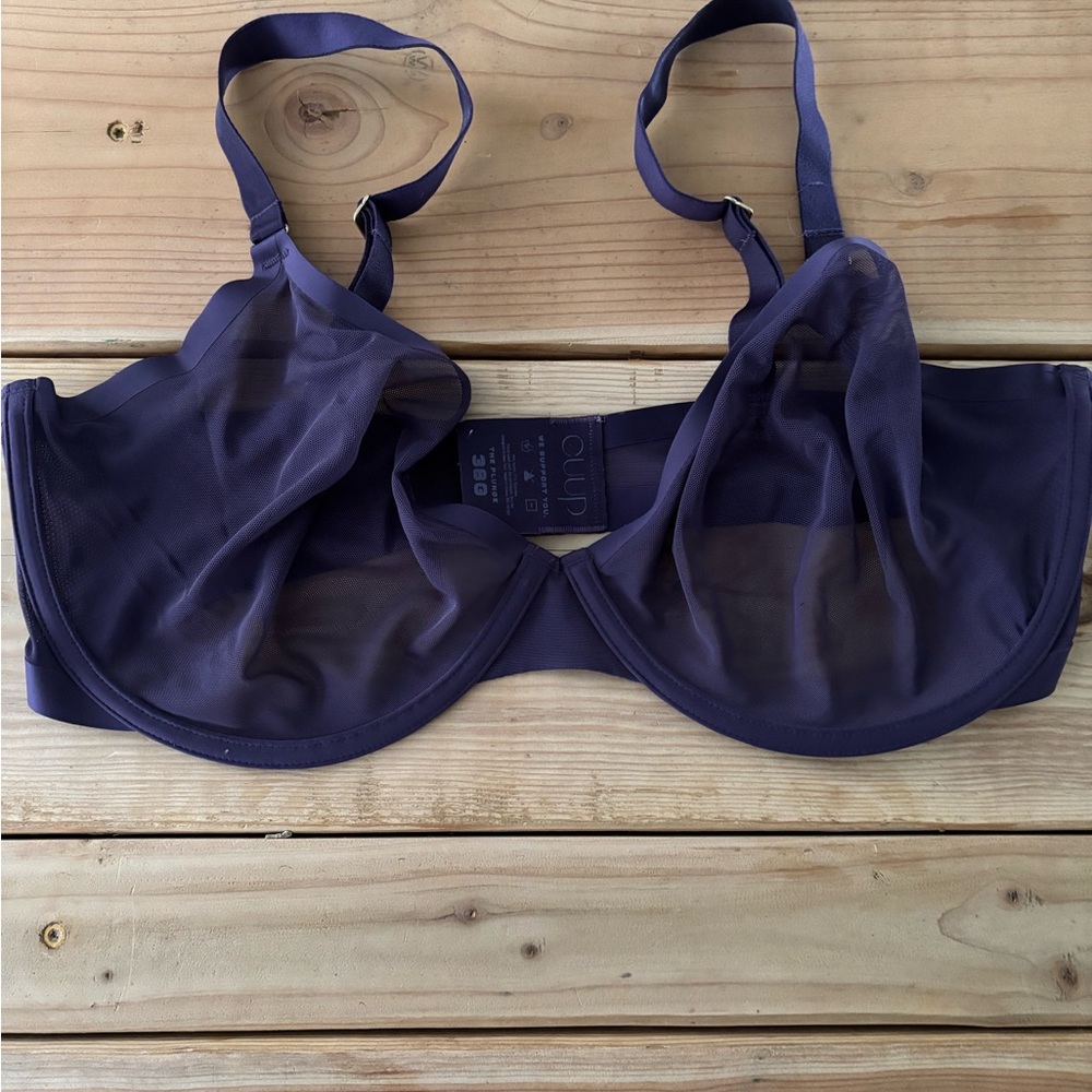 CUUP The Plunge Mesh- Purple Bra
